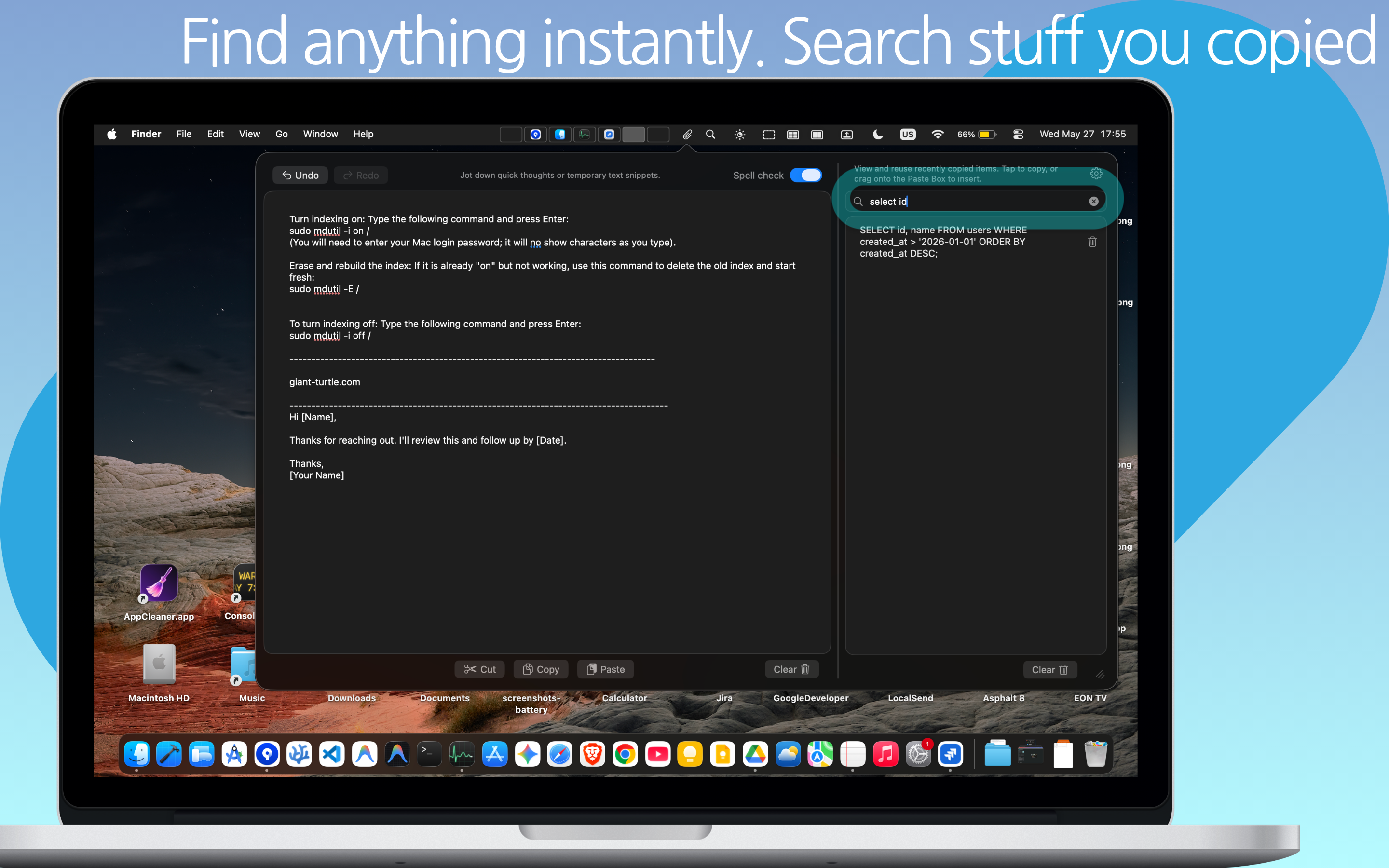 Search screenshot