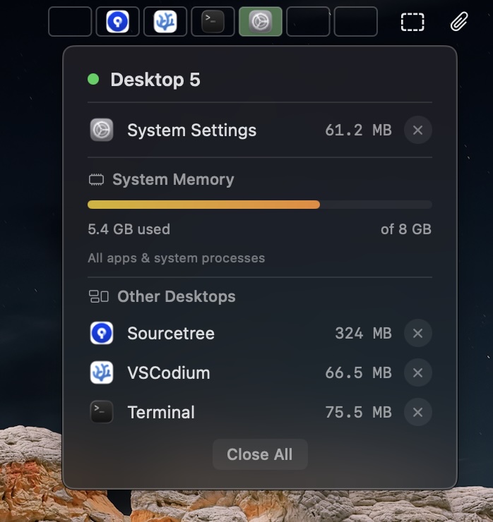 Integrated task and app manager